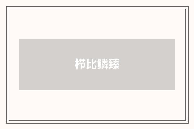 栉比鳞臻