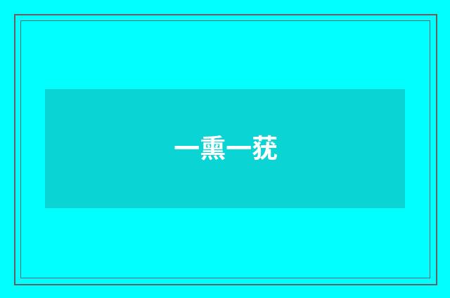一熏一莸
