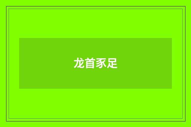 龙首豕足