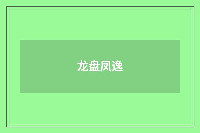 龙盘凤逸