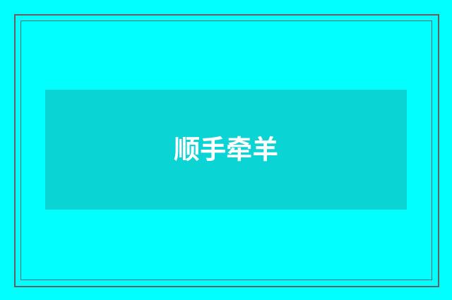 顺手牵羊