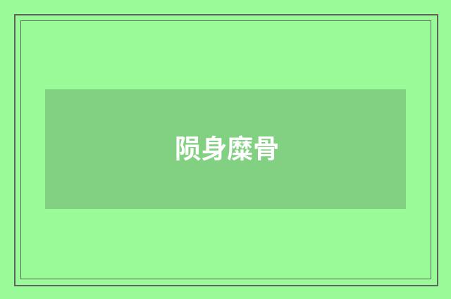 陨身糜骨
