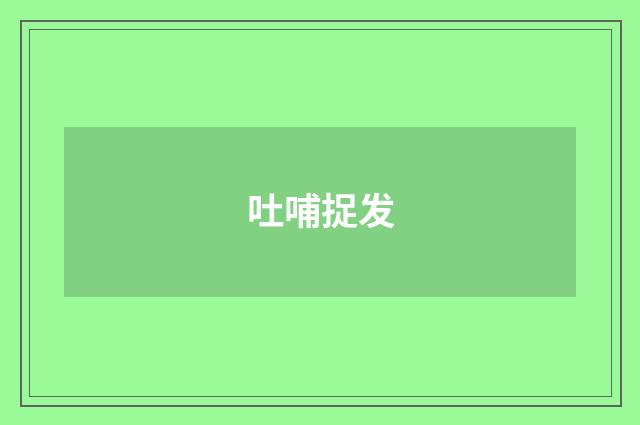 吐哺捉发