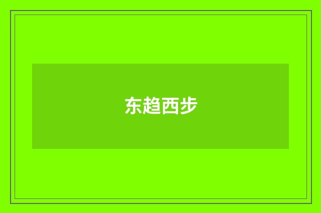东趋西步