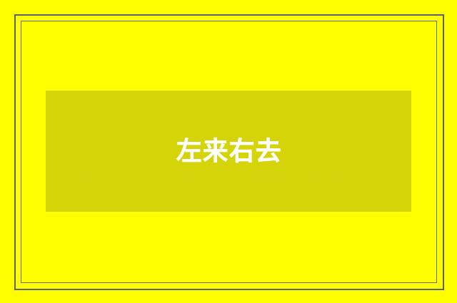 左来右去