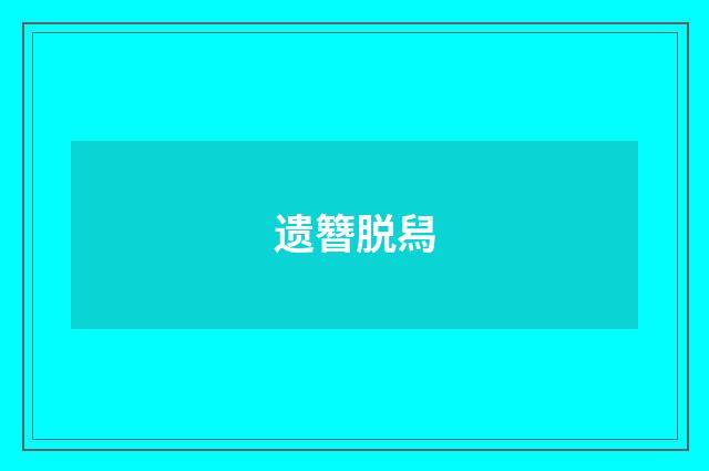 遗簪脱舄