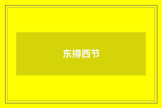 东撙西节