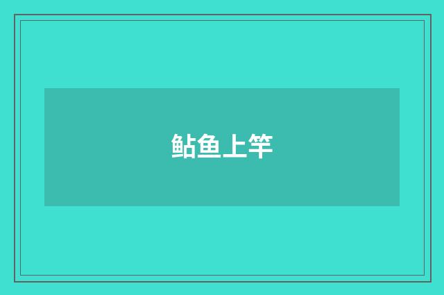 鲇鱼上竿