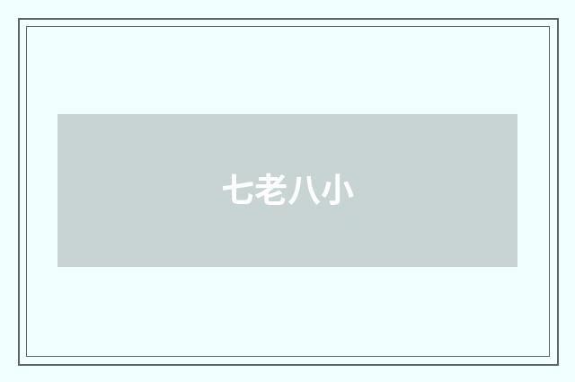 七老八小