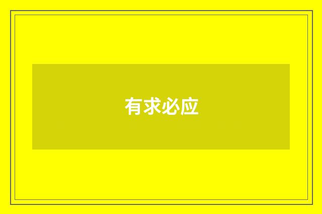 有求必应