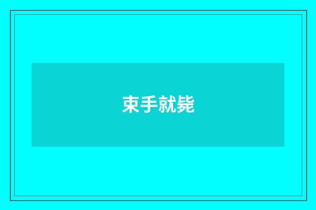 束手就毙