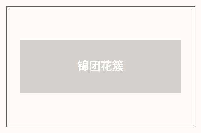 锦团花簇