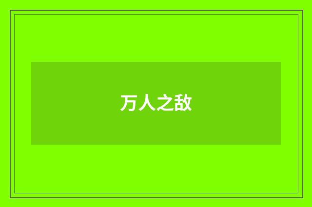 万人之敌