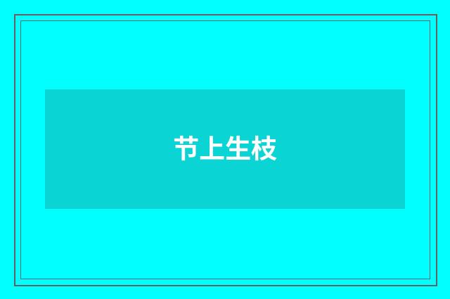 节上生枝