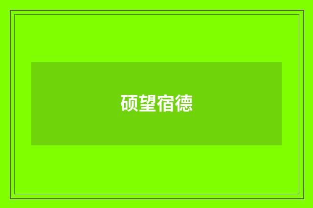 硕望宿德
