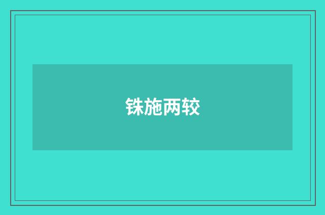 铢施两较