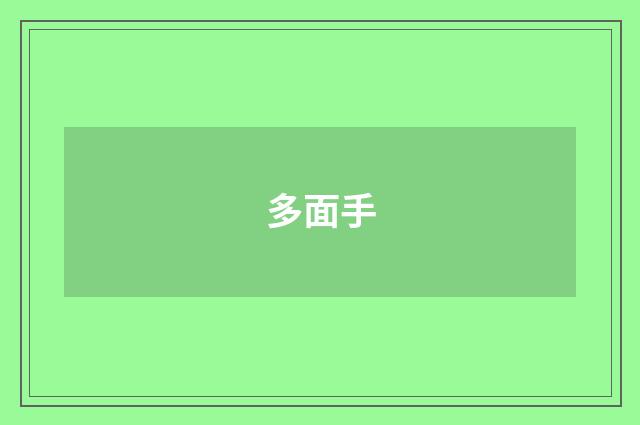 多面手