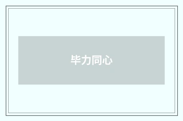 毕力同心