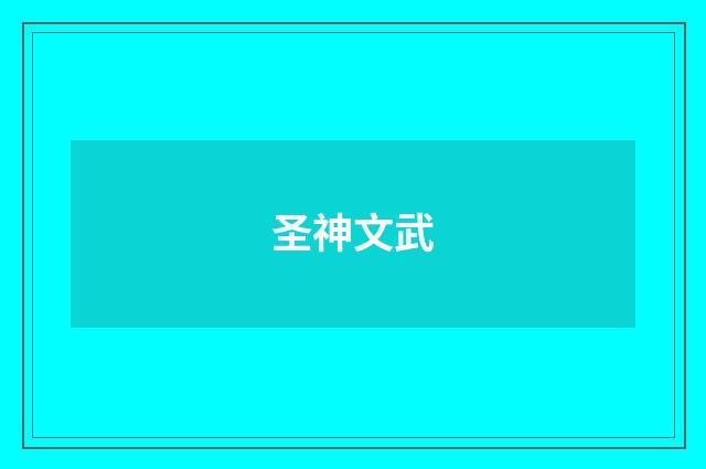 圣神文武