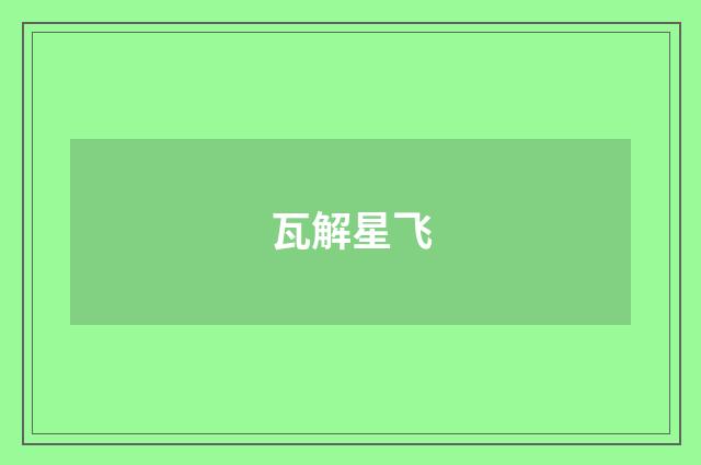 瓦解星飞