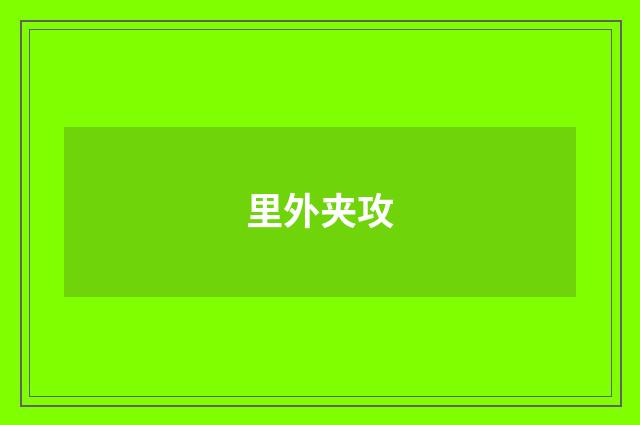 里外夹攻