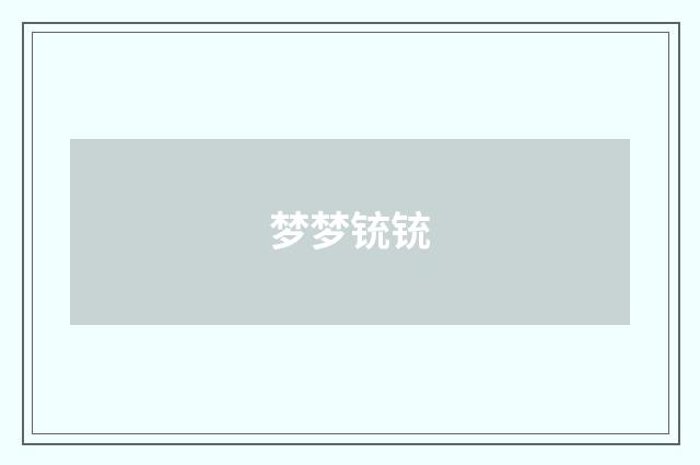 梦梦铳铳