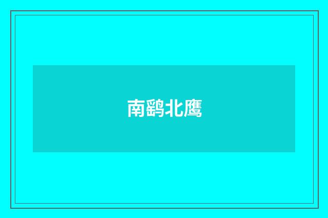 南鹞北鹰