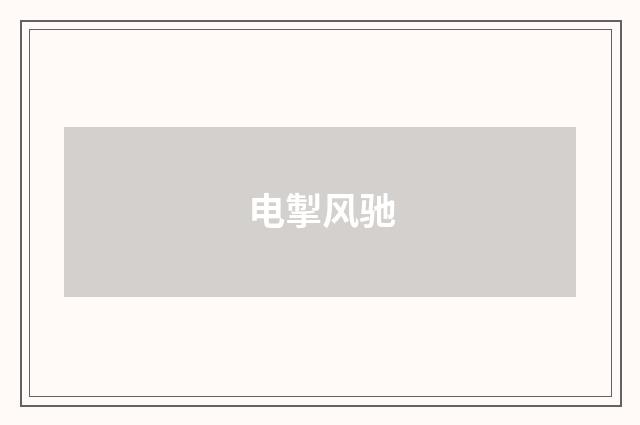 电掣风驰