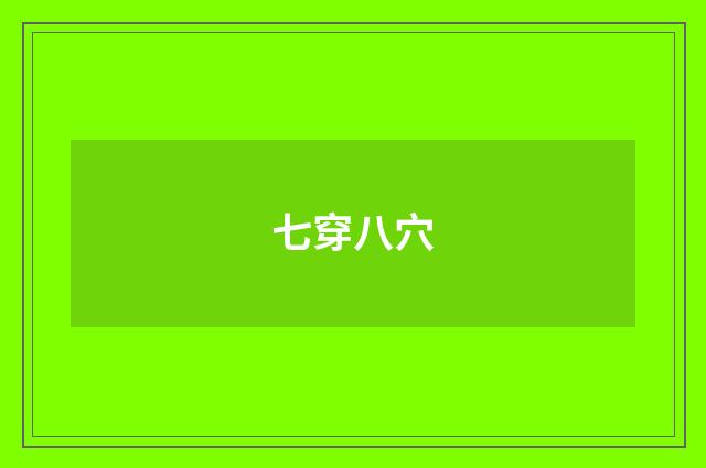 七穿八穴