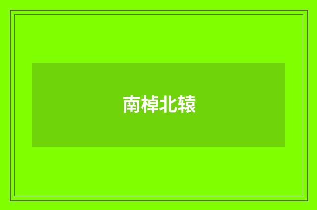 南棹北辕