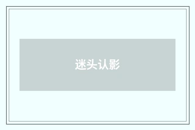 迷头认影