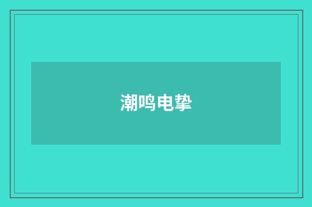 潮鸣电挚