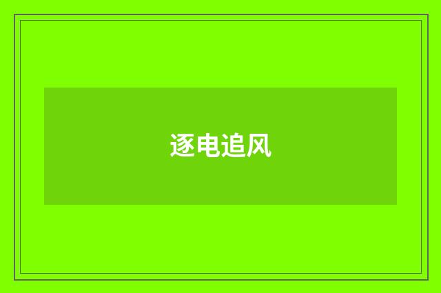 逐电追风
