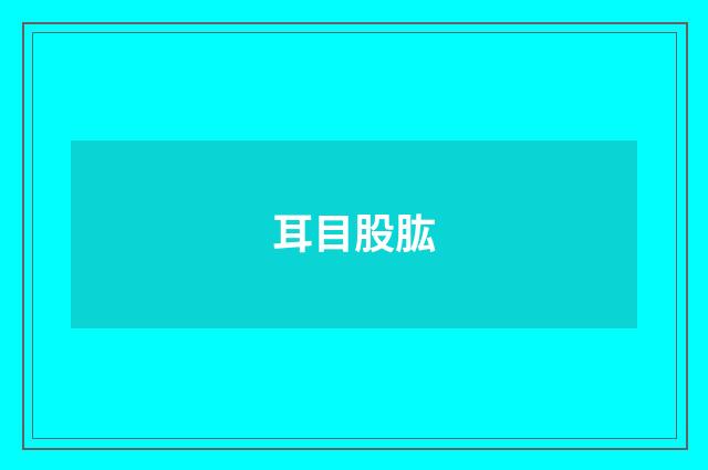 耳目股肱