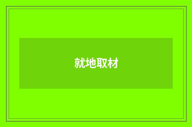 就地取材