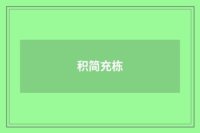 积简充栋
