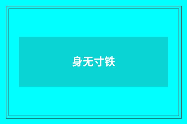身无寸铁