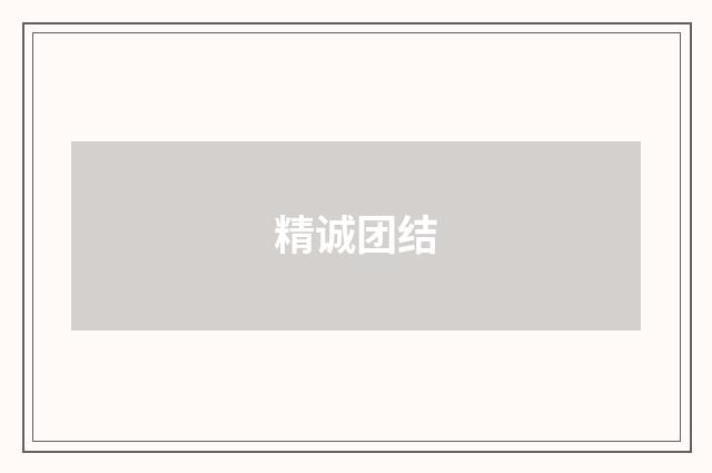 精诚团结