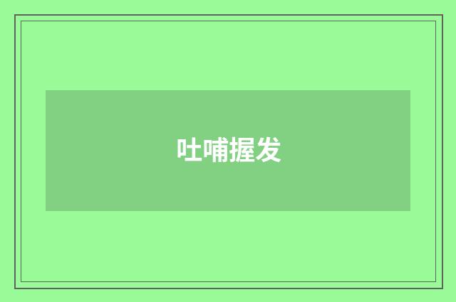吐哺握发