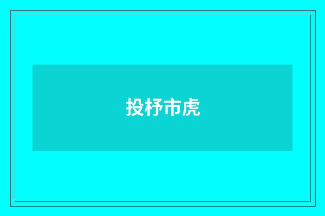 投杼市虎
