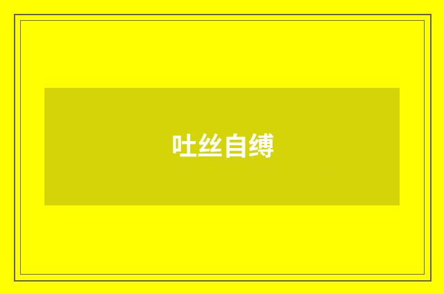 吐丝自缚