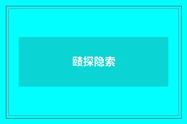 赜探隐索