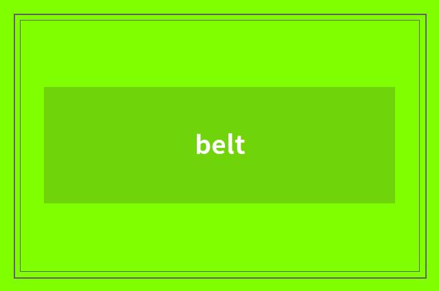 belt