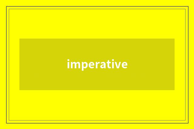 imperative