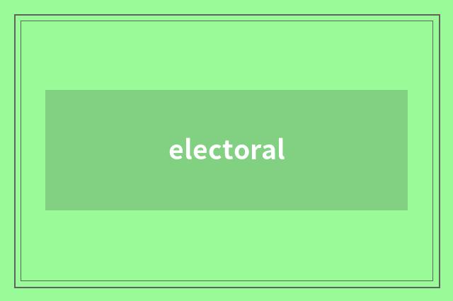 electoral