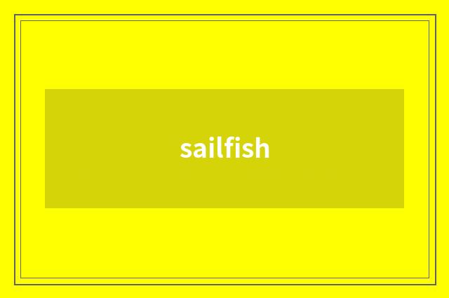 sailfish