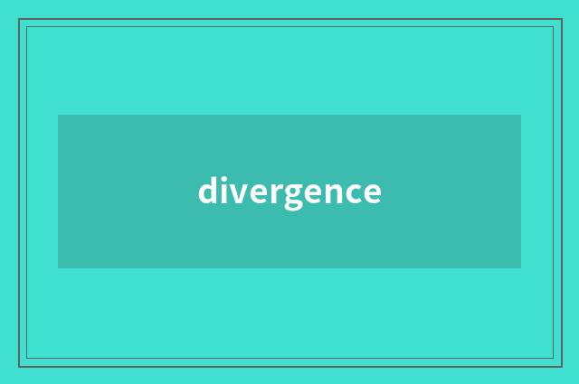 divergence
