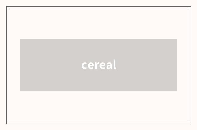 cereal