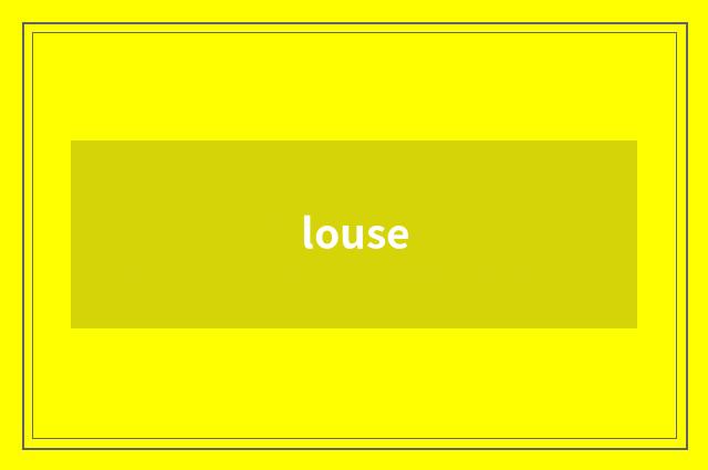 louse