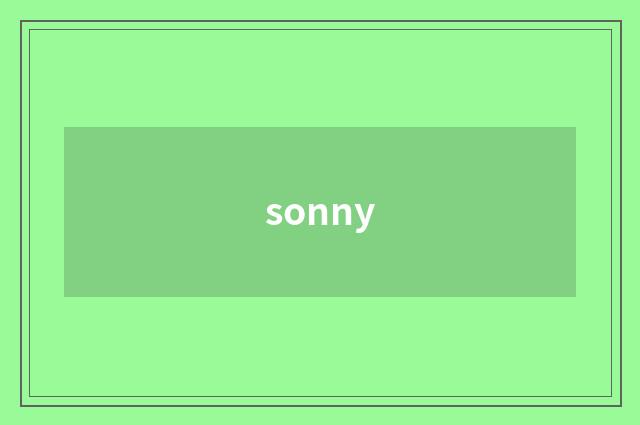 sonny